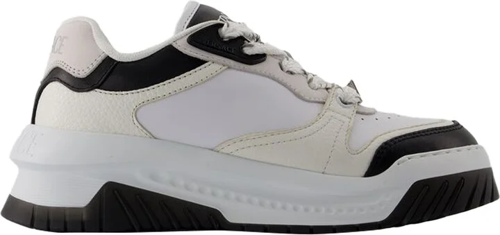 Sneakers - Versace - Leather - Black/White