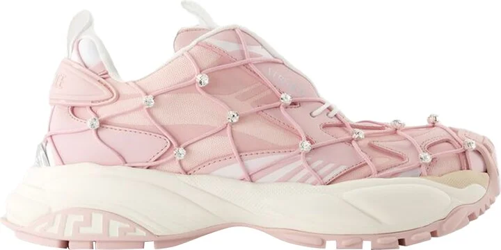 Sneakers - Versace - Leather - Pink