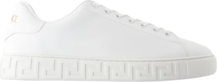 Sneakers - Versace - Leather - White