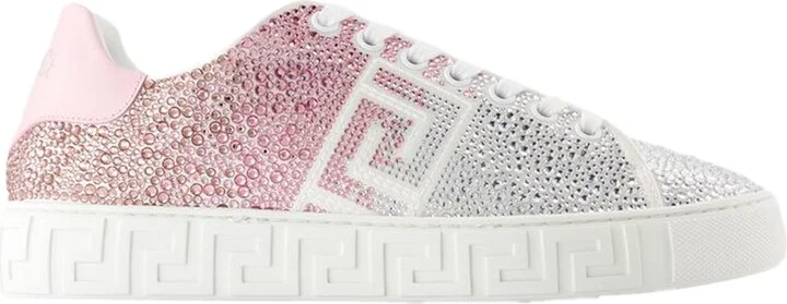 Sneakers - Versace - Leather - White