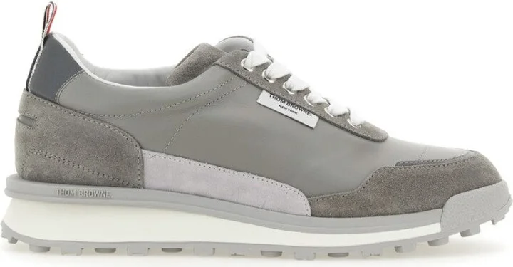 Sneakers With Calf Leather And Suede Upper