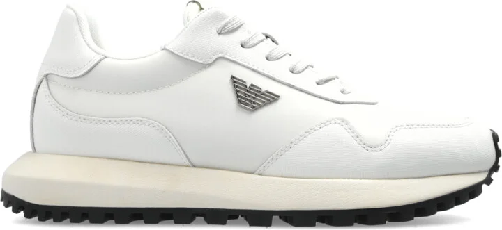 Sneakers With Logo, , - Cream