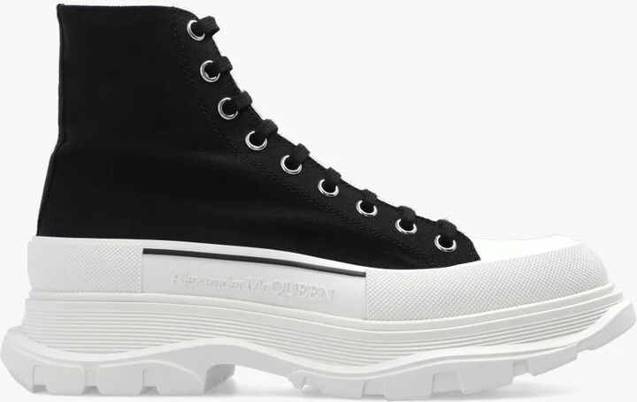 Sneakers With Logo Print, , - Black