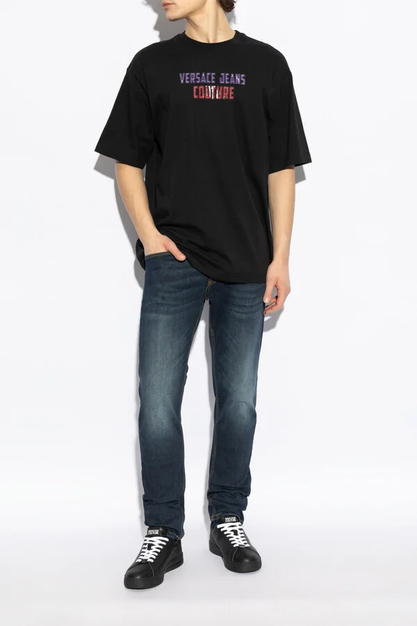Sneakers With Printed Logo, , - Black - Image 2