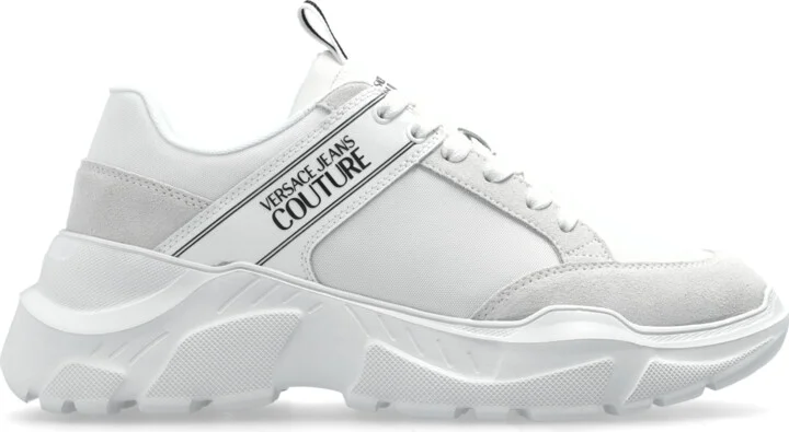 Sneakers With Printed Logo, , - White