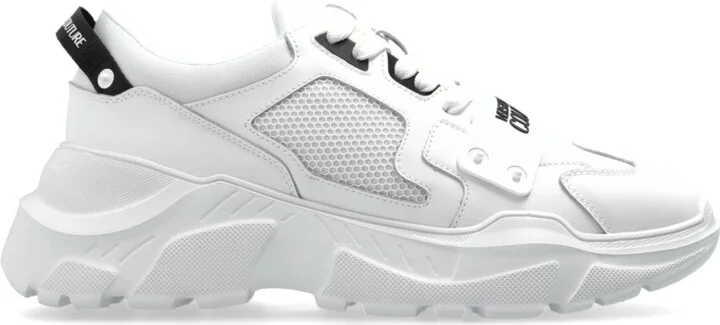 Sneakers With Printed Logo, , - White