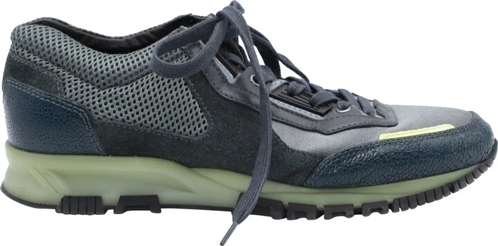 Sneakers with Reflector Details in Grey Synthetic