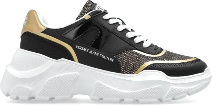 Sneakers With Shimmering Glitter, , - Black