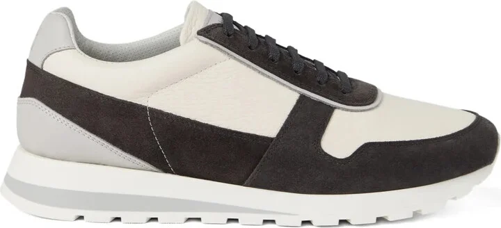Sneakers With Suede Inserts