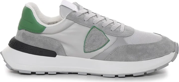 Sneakers With Suede Panels