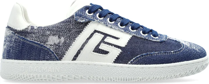 Sneakers With Vintage Effect, , Navy - Blue