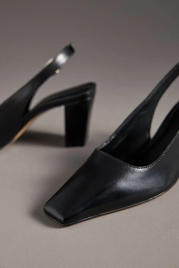 Snip-Toe Slingback Block Heels - Image 3