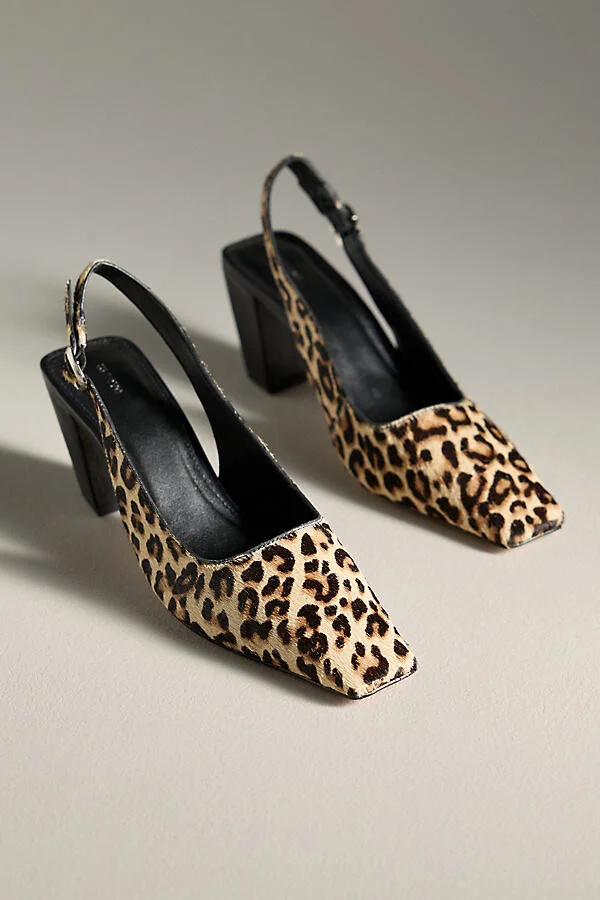 Snip-Toe Slingback Block Heels - Image 2