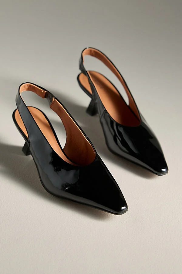 Snip-Toe Slingback Kitten Heels - Image 3