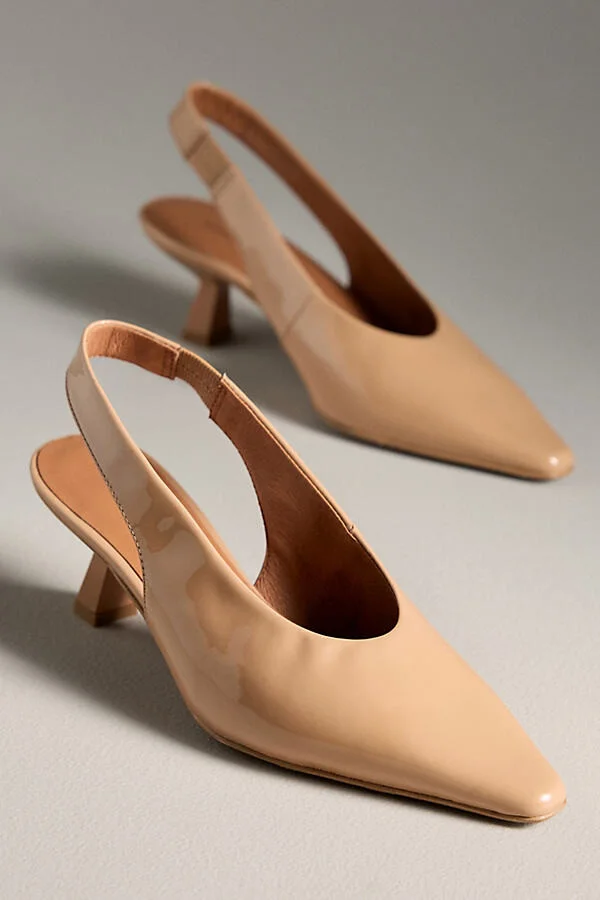 Snip-Toe Slingback Kitten Heels - Image 2