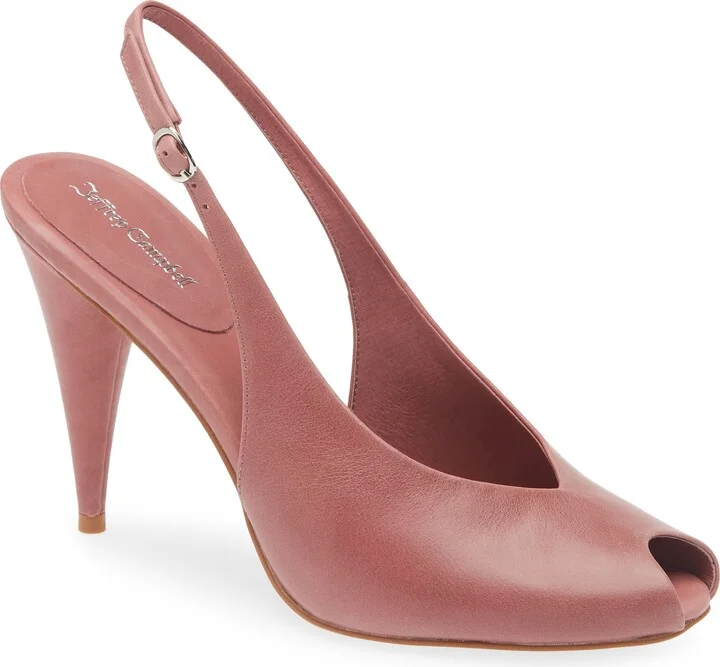 Snoah Slingback Peep Toe Pump