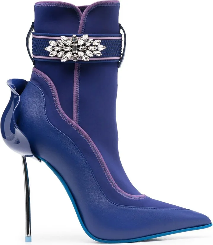 Snorkeling 120mm crystal-embellished ankle boots