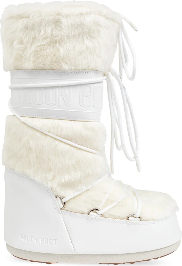 Snow Boots Icon Faux Fur, , - White