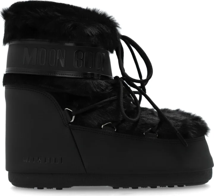 Snow Boots Icon Low Faux Fur, , - Black