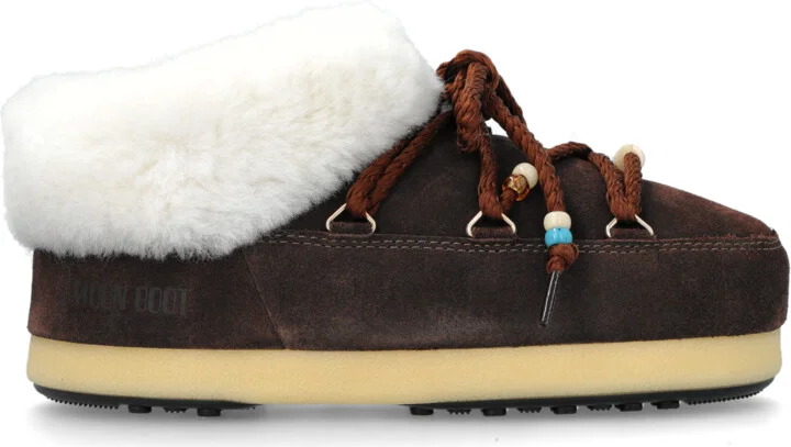 Snow Boots MB EVX MULE SUEDE BEADS, , - Brown
