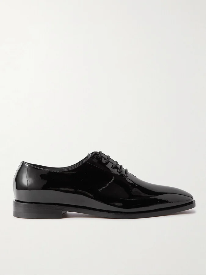 Snowdon Whole-Cut Patent-Leather Oxford Shoes