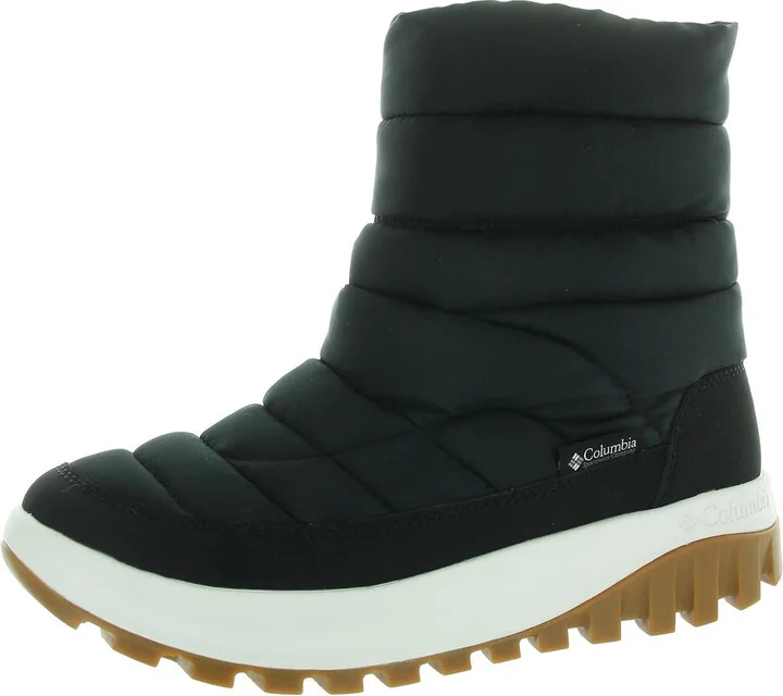 Snowtrot Womens Zipper Textured Winter & Snow Boots