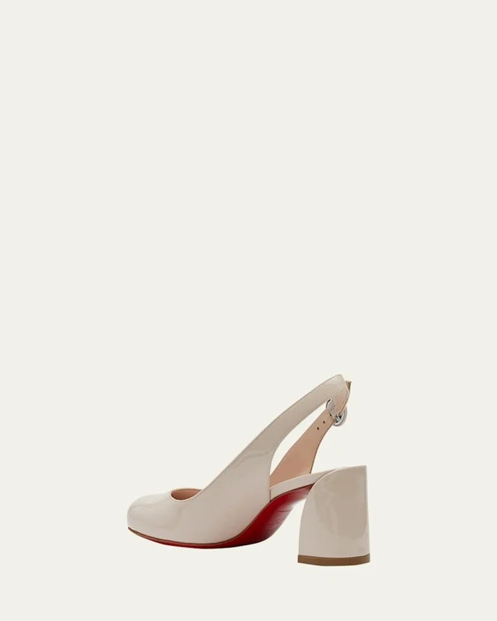 So Jane Patent Red Sole Slingback Pumps - Image 2