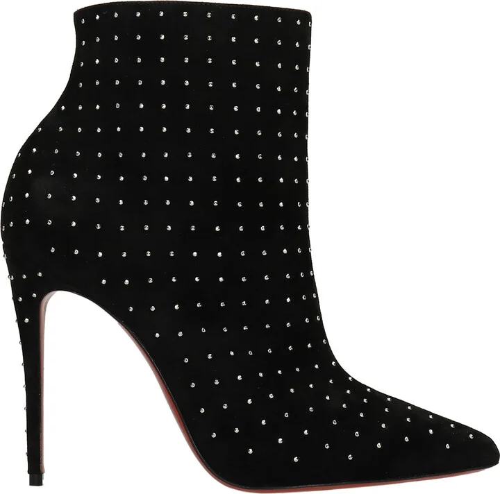 So Kate Booty High Heels Ankle Boots In Black Suede