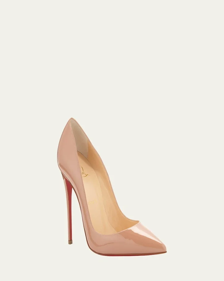So Kate Patent Pointed-Toe Red Sole Pump - Image 5