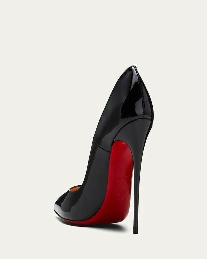 So Kate Patent Pointed-Toe Red Sole Pump - Image 7