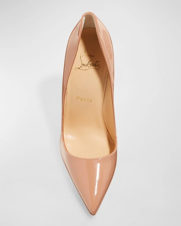 So Kate Patent Pointed-Toe Red Sole Pump - Image 5
