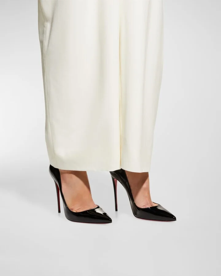 So Kate Patent Pointed-Toe Red Sole Pump - Image 7