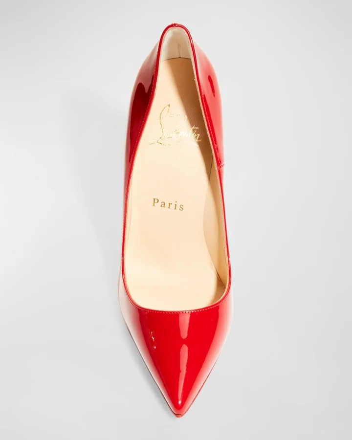 So Kate Patent Pointed-Toe Red Sole Pump - Image 8