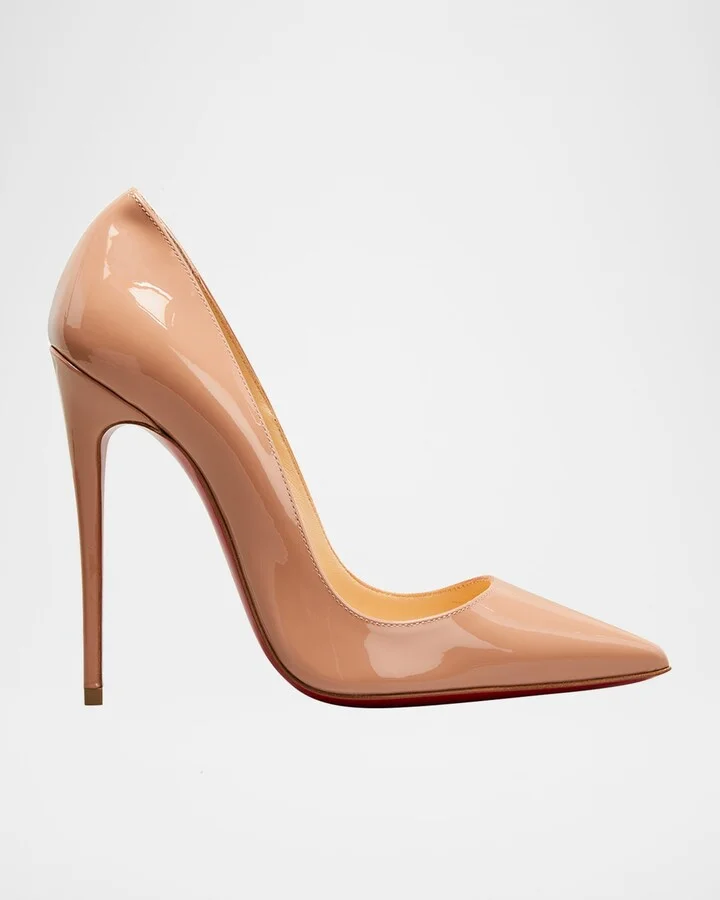 So Kate Patent Pointed-Toe Red Sole Pump