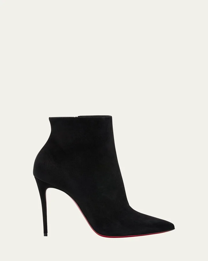 So Kate Suede Red Sole Booties