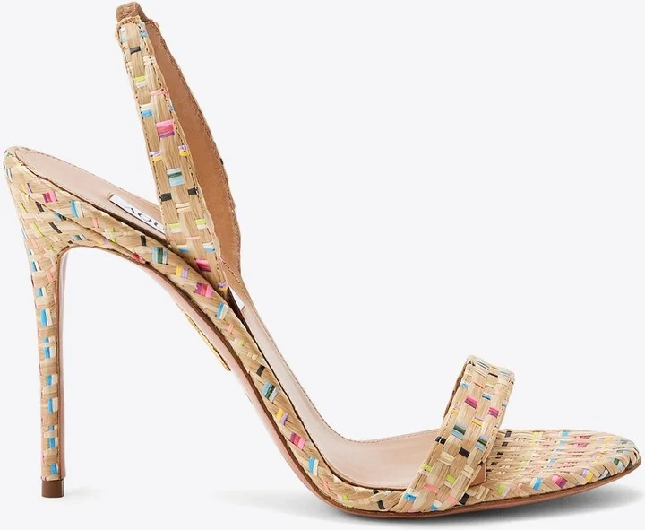 So Nude 105 Raffia Sandals
