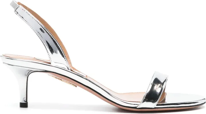 So Nude 50mm metallic sandals