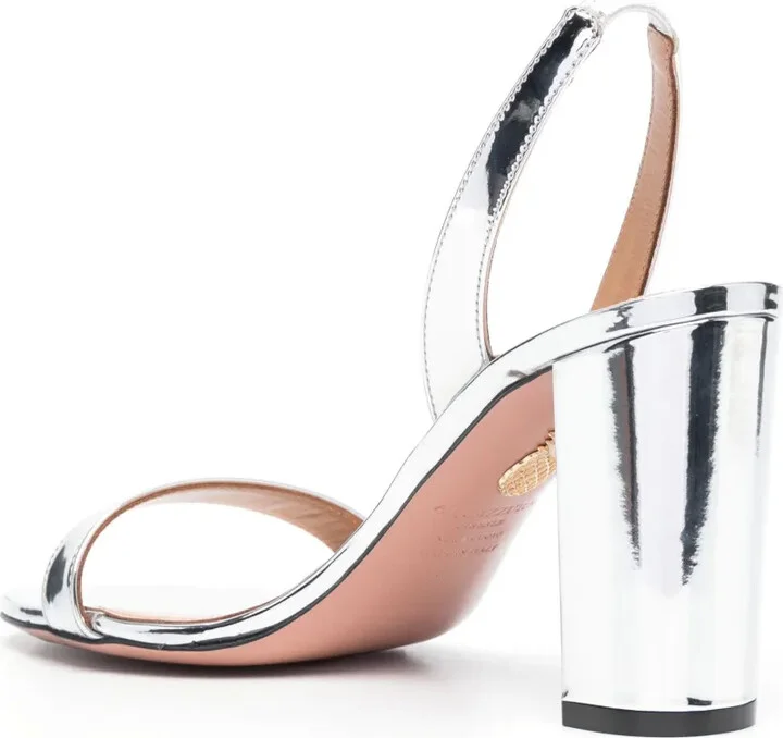 So Nude 60mm metallic sandals - Image 3