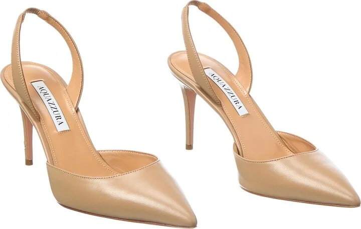 So Nude 85 Leather Slingback Pump (Authentic Pre-Loved)