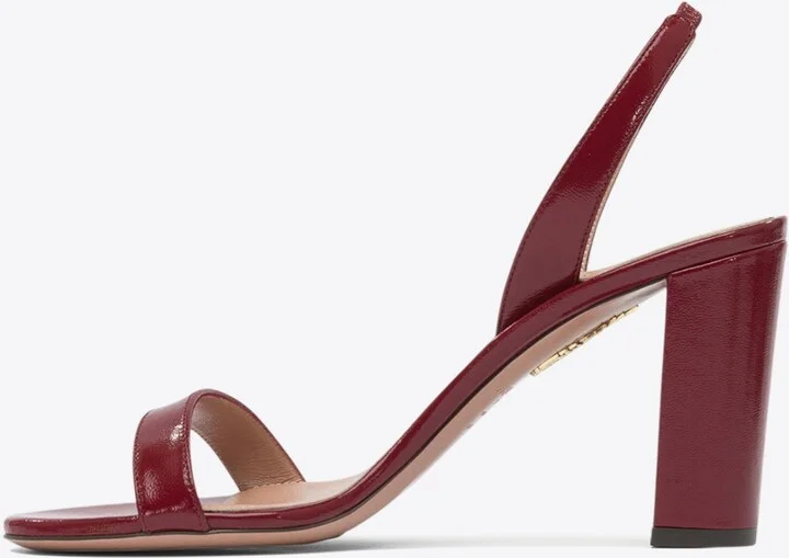 So Nude 85 Leather Slingback Sandals - Image 2