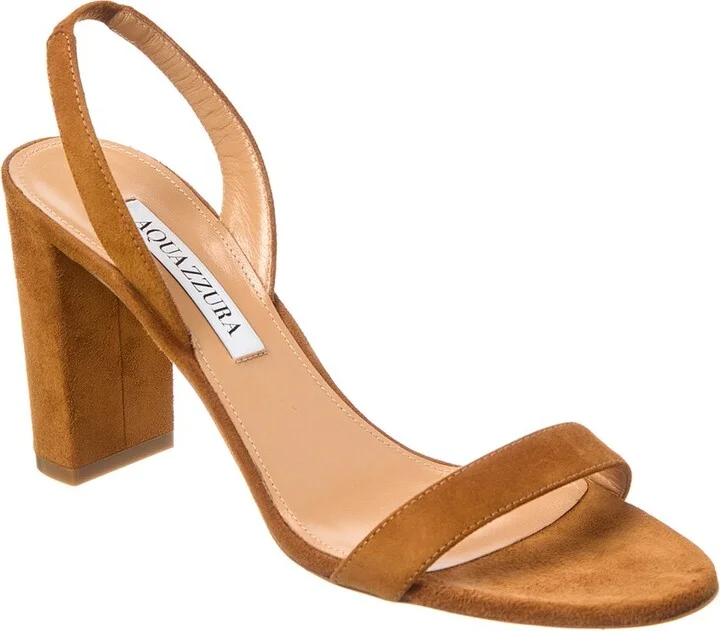 So Nude Block 85 Suede Slingback Sandal