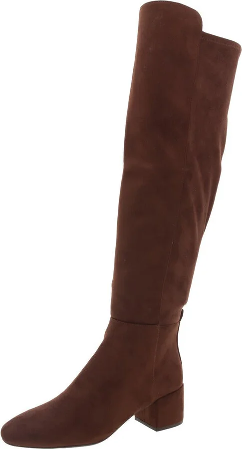 SO24F Womens Monogram Manmade Knee-High Boots