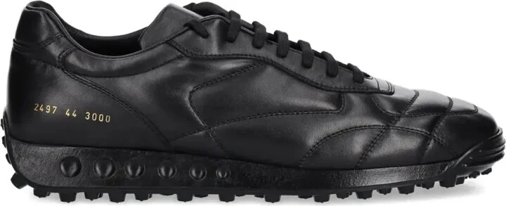 Soccer leather sneakers