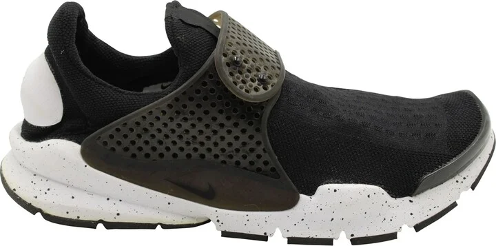 Sock Dart Sneakers in Black-Pure Platinum Nylon