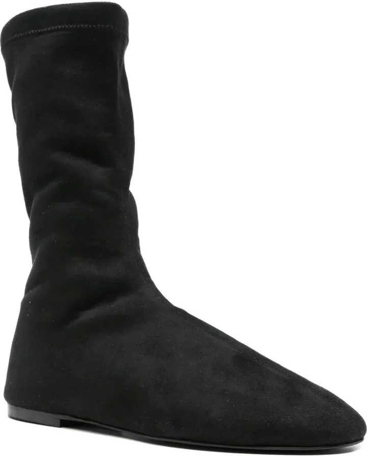 Sock-Fit Calf Leather Boots - Image 2