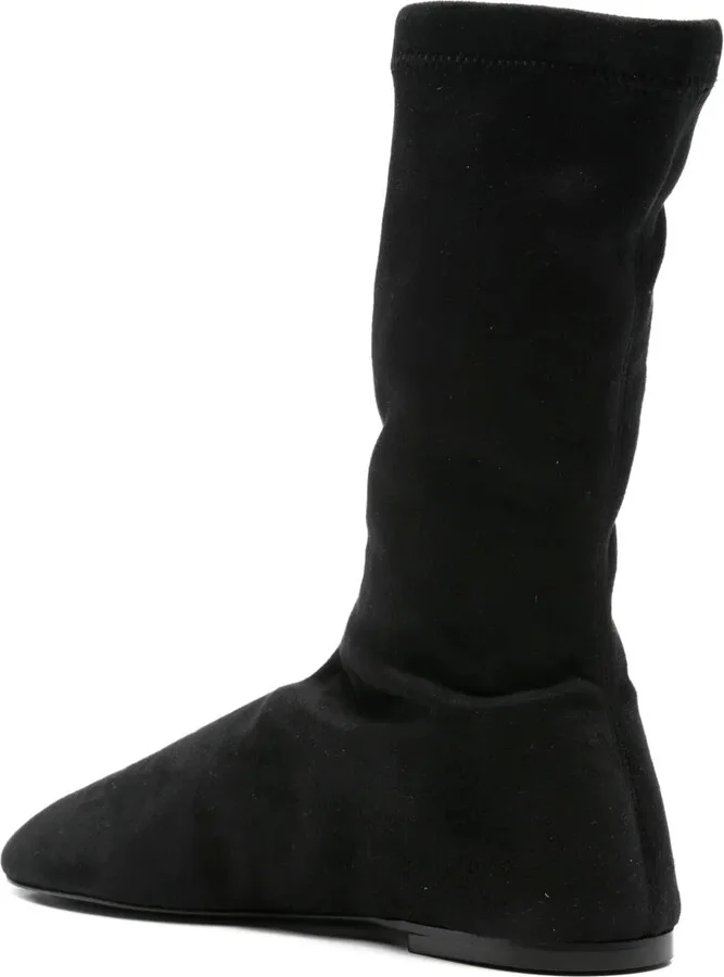 Sock-Fit Calf Leather Boots - Image 3