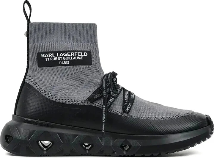 Sock-Knit High-Top Sneakers