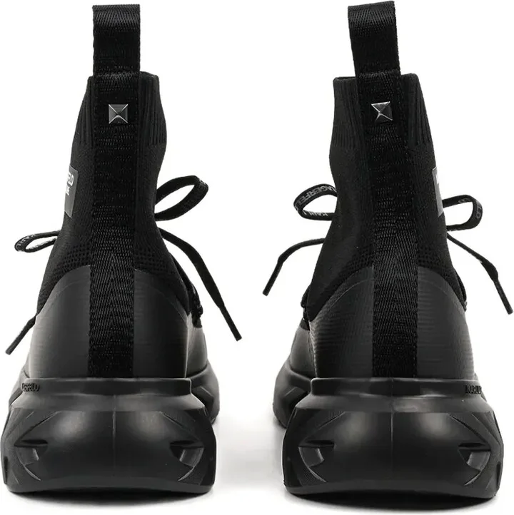 Sock-Knit Lace-Up Sneakers - Image 3