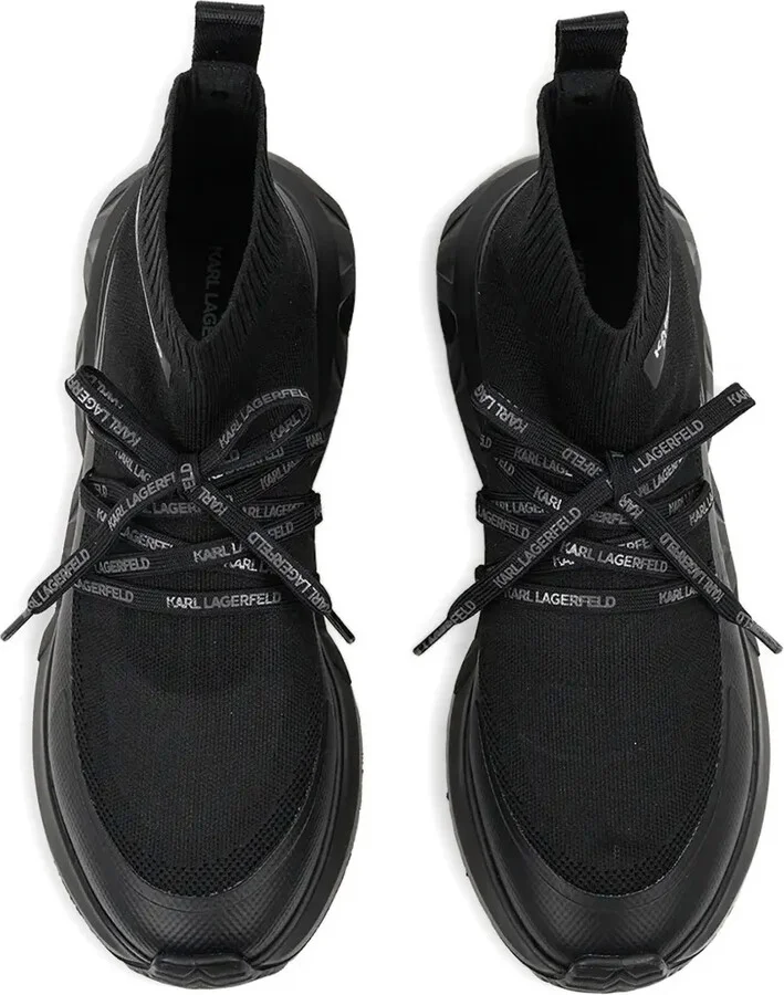 Sock-Knit Lace-Up Sneakers - Image 4