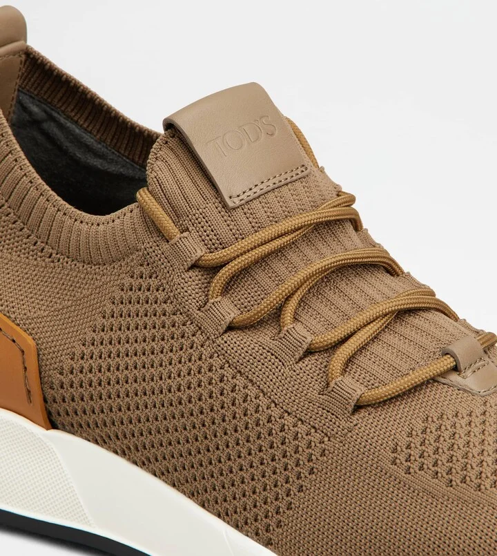 Sock Sneakers in Technical Fabric and Leather - Image 5